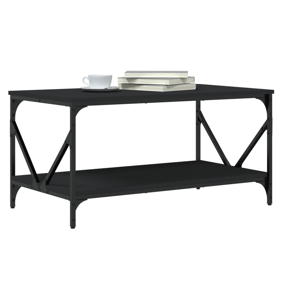 vidaXL Coffee Table Black 90x50x45 cm vidaXL Engineered Wood - Coffee Tables Coffee Table