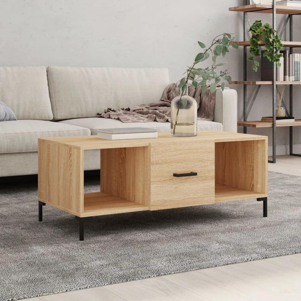 Coffee Table White 102x50x40 cm vidaXL Engineered Wood by vidaXL