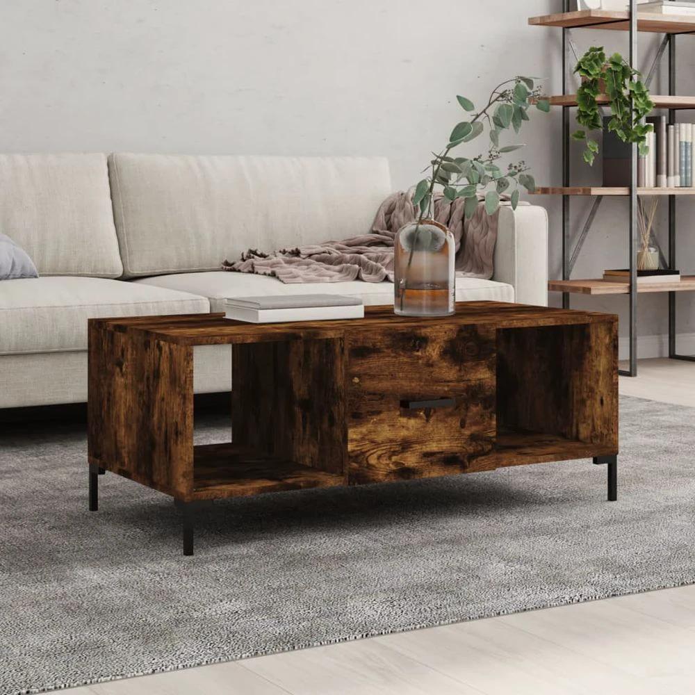Coffee Table White 102x50x40 cm vidaXL Engineered Wood by vidaXL