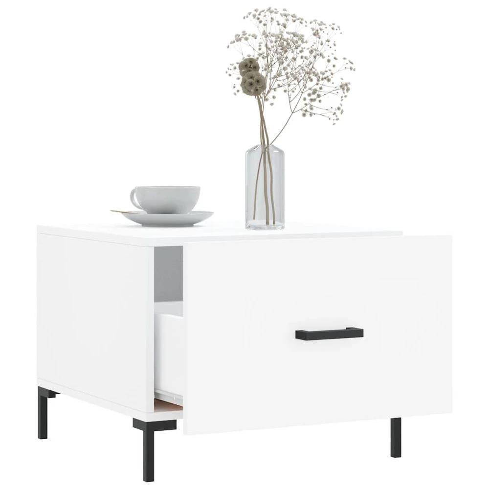 vidaXL Coffee Table White 50x50x40 cm vidaXL Engineered Wood - Coffee Tables Coffee Table