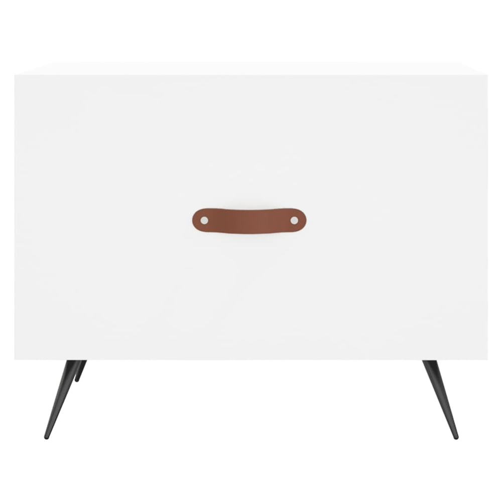 vidaXL Coffee Table White 50x50x40 cm vidaXL Engineered Wood - Coffee Tables Coffee Table