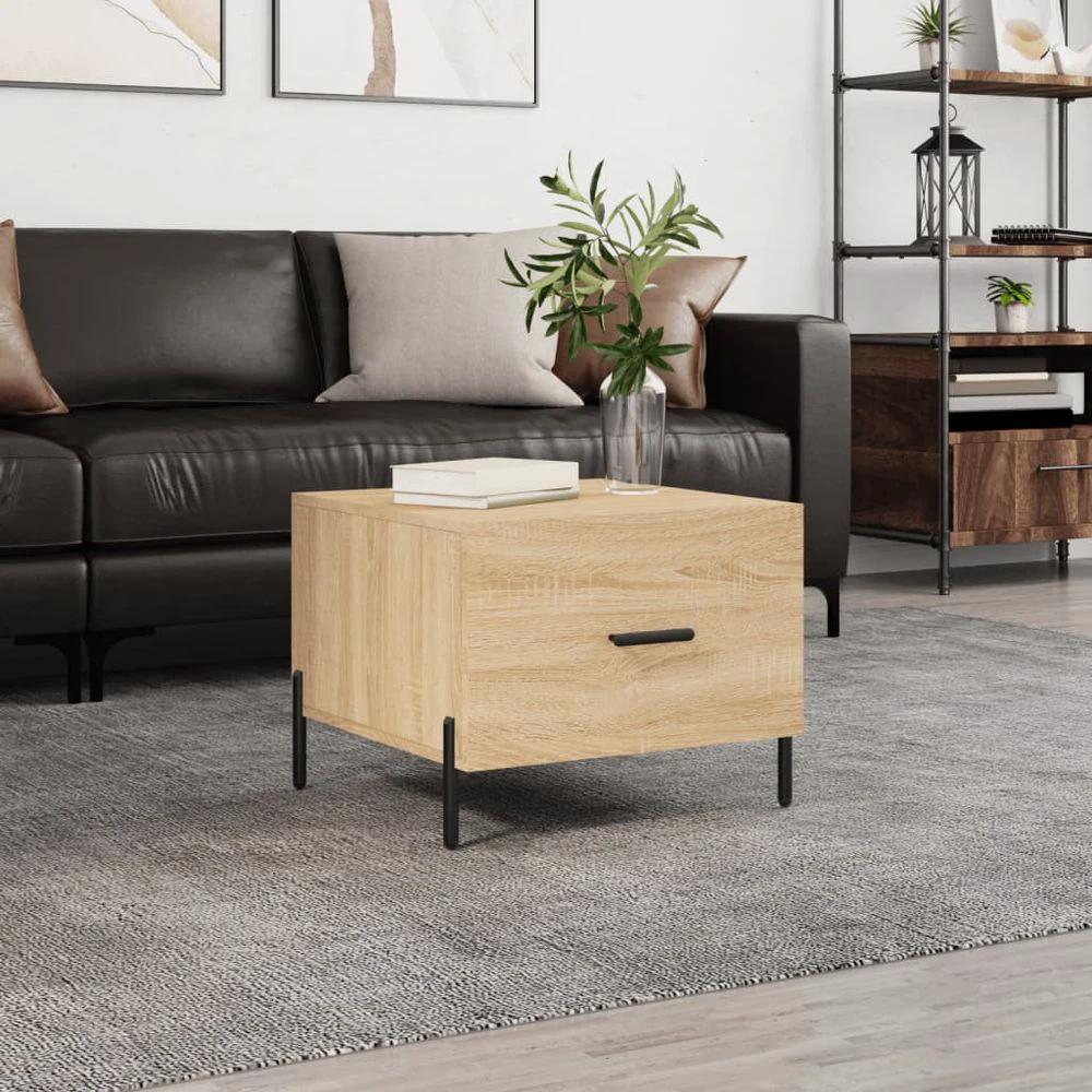 Coffee Table White 50x50x40 cm vidaXL Engineered Wood by vidaXL