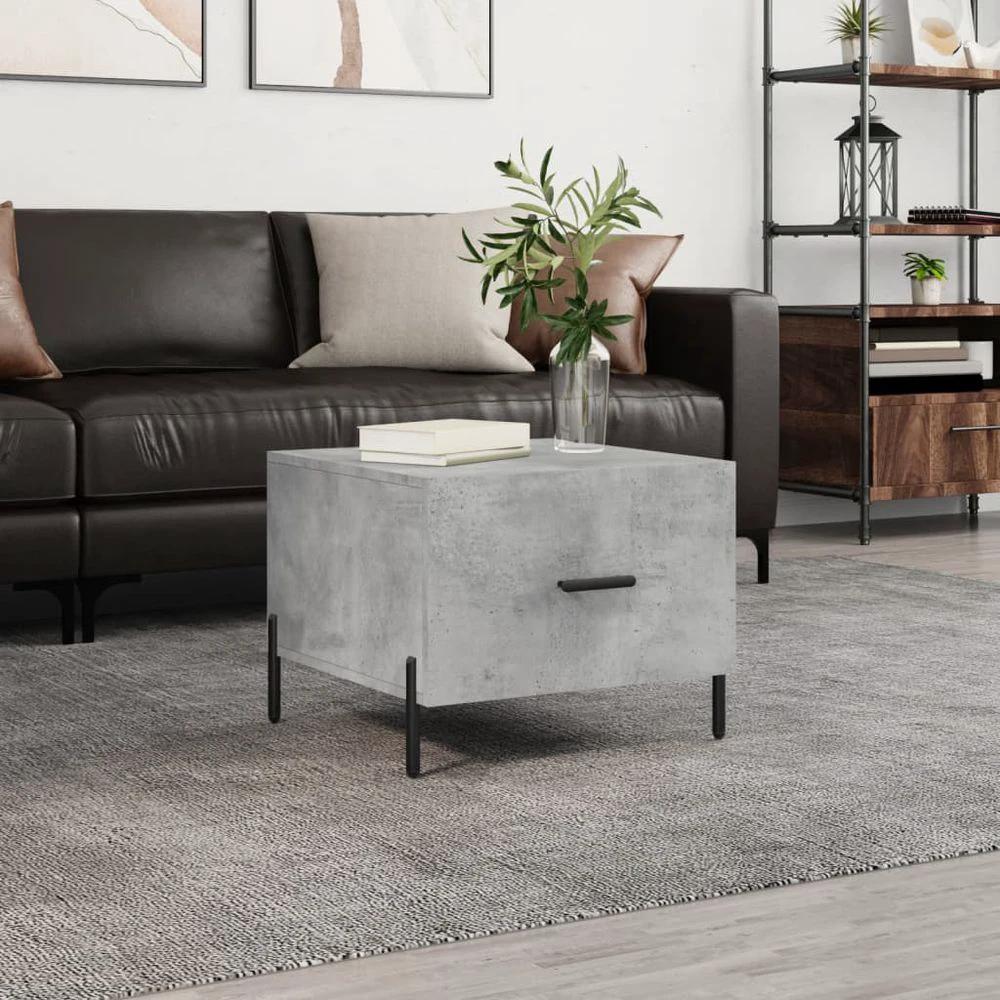 Coffee Table White 50x50x40 cm vidaXL Engineered Wood by vidaXL