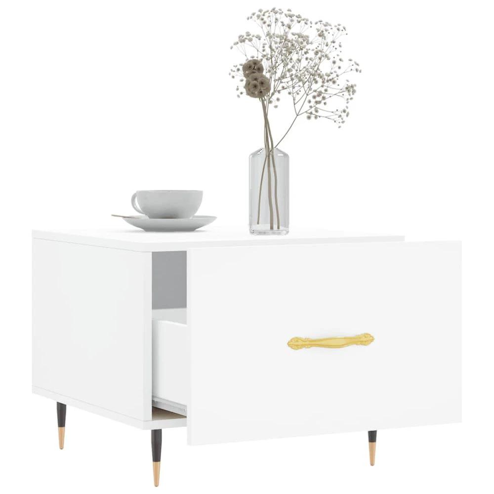 vidaXL Coffee Table White 50x50x40 cm vidaXL Engineered Wood - Coffee Tables Coffee Table