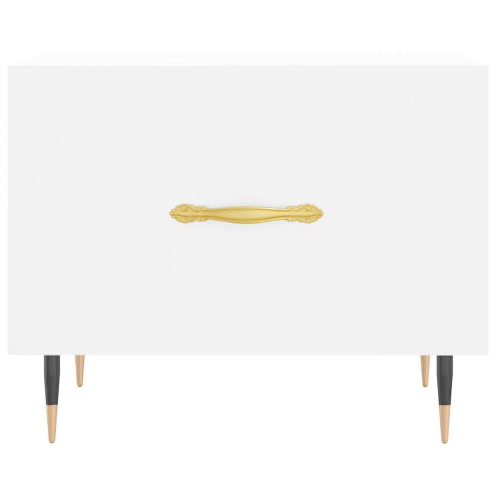 vidaXL Coffee Table White 50x50x40 cm vidaXL Engineered Wood - Coffee Tables Coffee Table