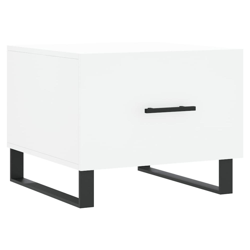 Coffee Table White 50x50x40 cm vidaXL Engineered Wood by vidaXL