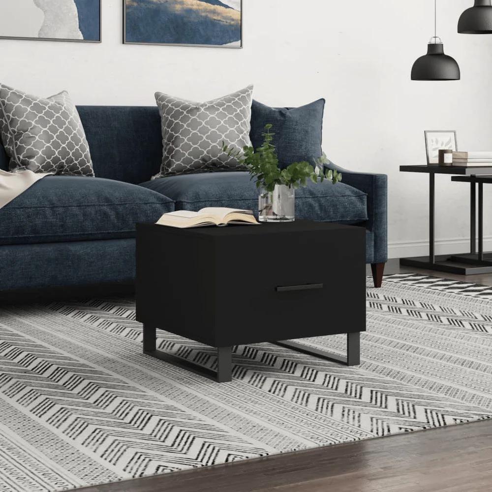 Coffee Table White 50x50x40 cm vidaXL Engineered Wood by vidaXL