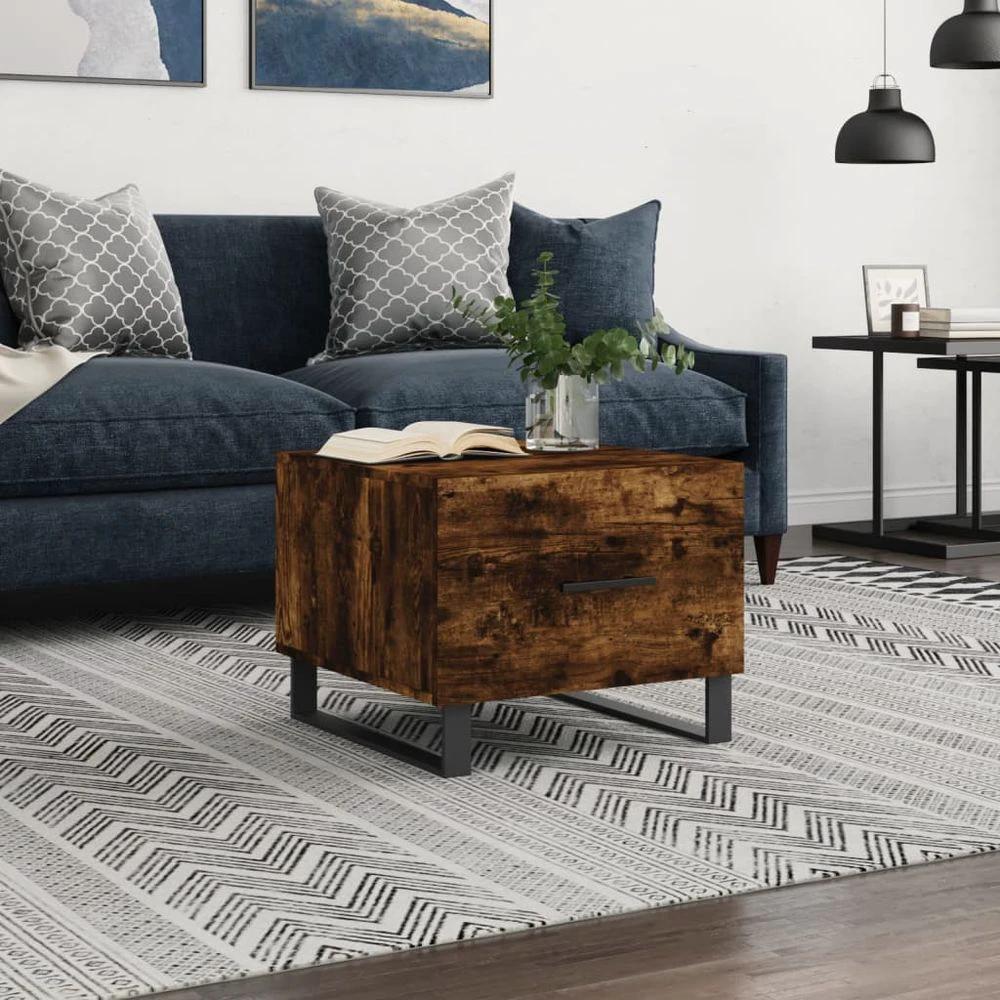 vidaXL Coffee Table White 50x50x40 cm vidaXL Engineered Wood - Coffee Tables Coffee Table