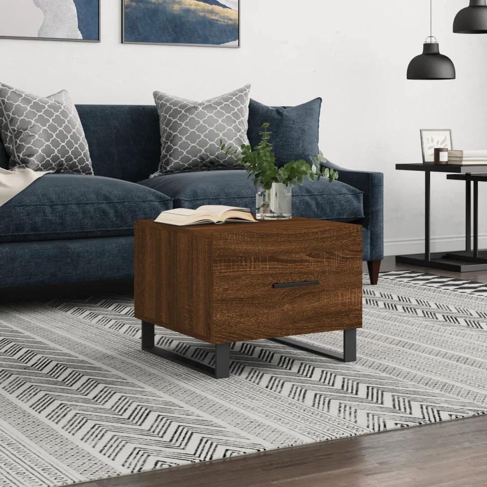vidaXL Coffee Table White 50x50x40 cm vidaXL Engineered Wood - Coffee Tables Coffee Table