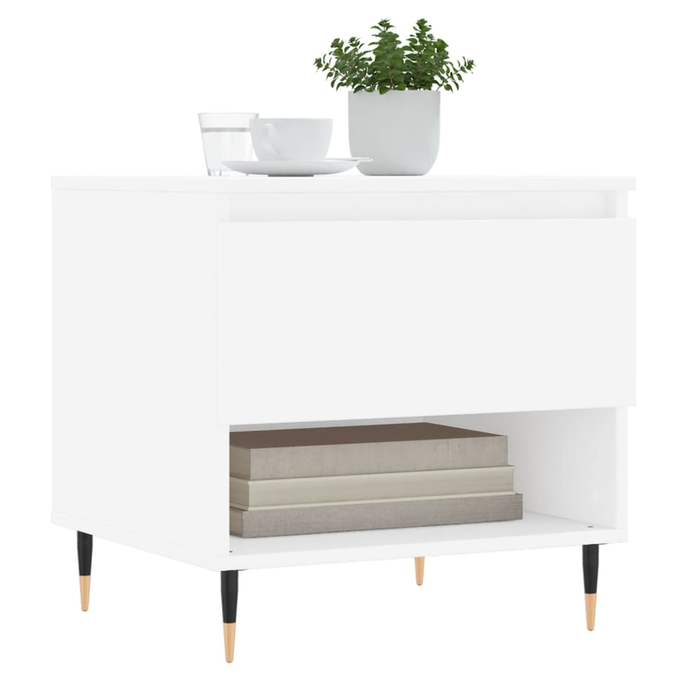 Coffee Table White 50x46x50 cm vidaXL Engineered Wood by vidaXL