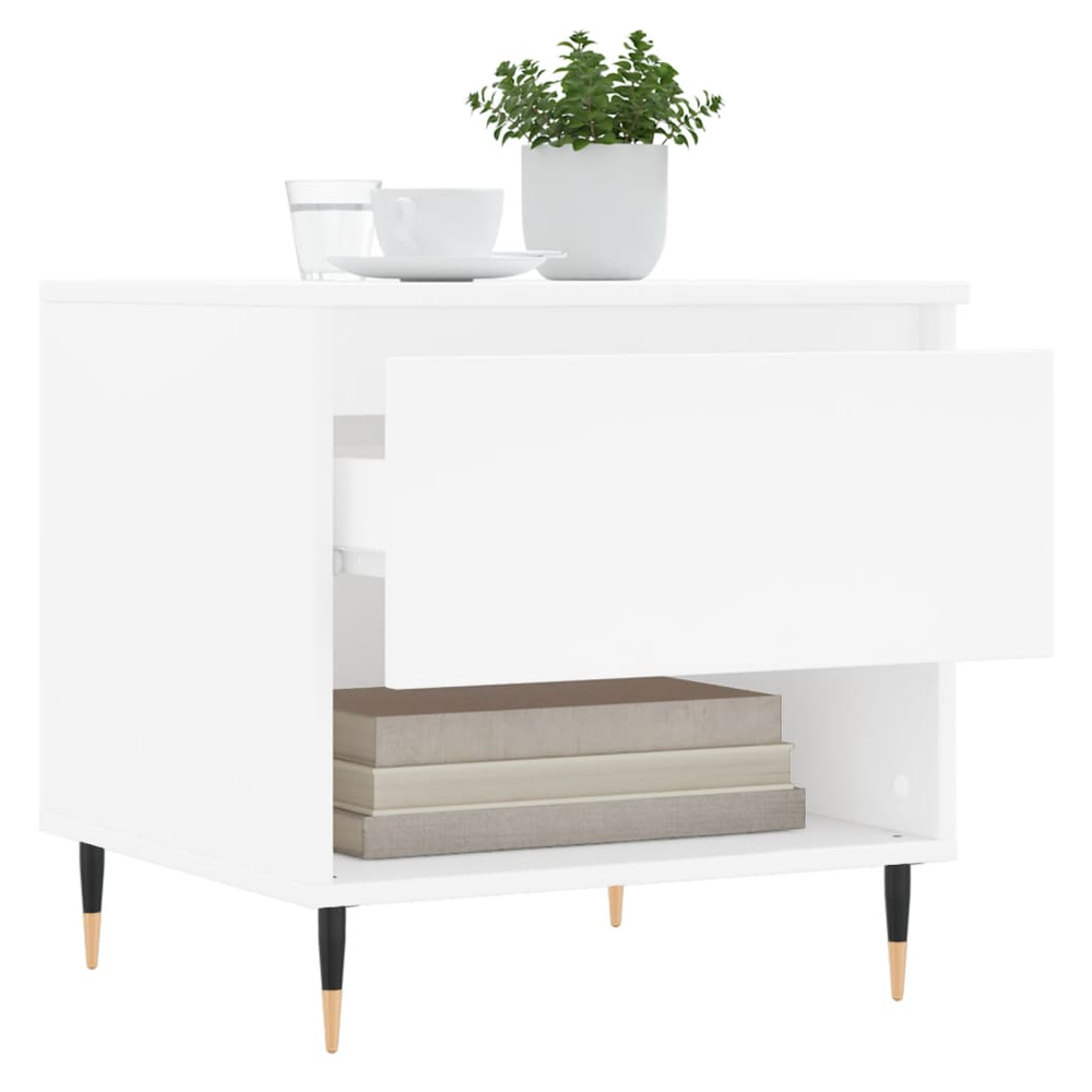 Coffee Table White 50x46x50 cm vidaXL Engineered Wood by vidaXL