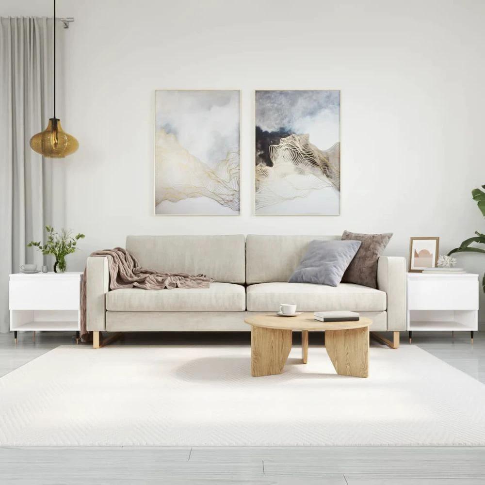 Coffee Table White 50x46x50 cm vidaXL Engineered Wood by vidaXL
