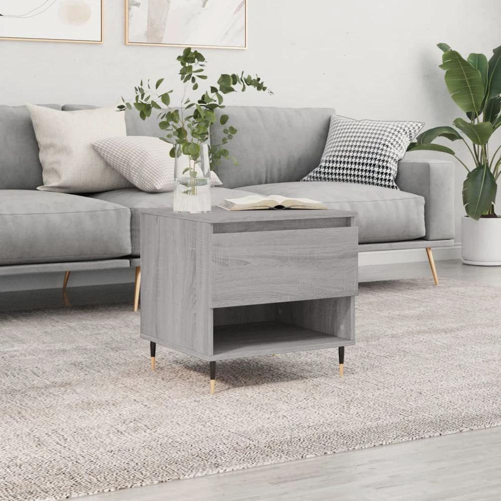 Coffee Table White 50x46x50 cm vidaXL Engineered Wood by vidaXL