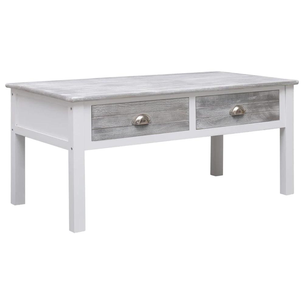 vidaXL Coffee Table vidaXL Grey 100x50x45 cm Wood - Coffee Tables Coffee Table