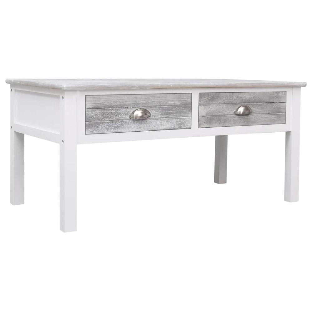 vidaXL Coffee Table vidaXL Grey 100x50x45 cm Wood - Coffee Tables Coffee Table