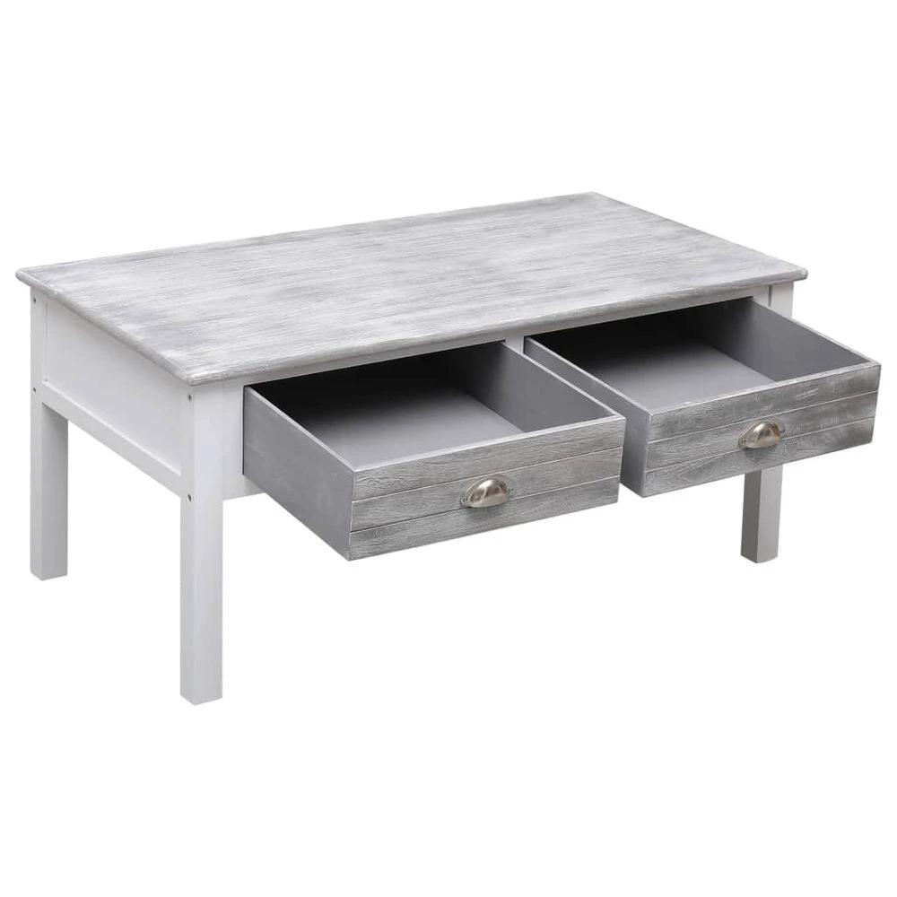vidaXL Coffee Table vidaXL Grey 100x50x45 cm Wood - Coffee Tables Coffee Table