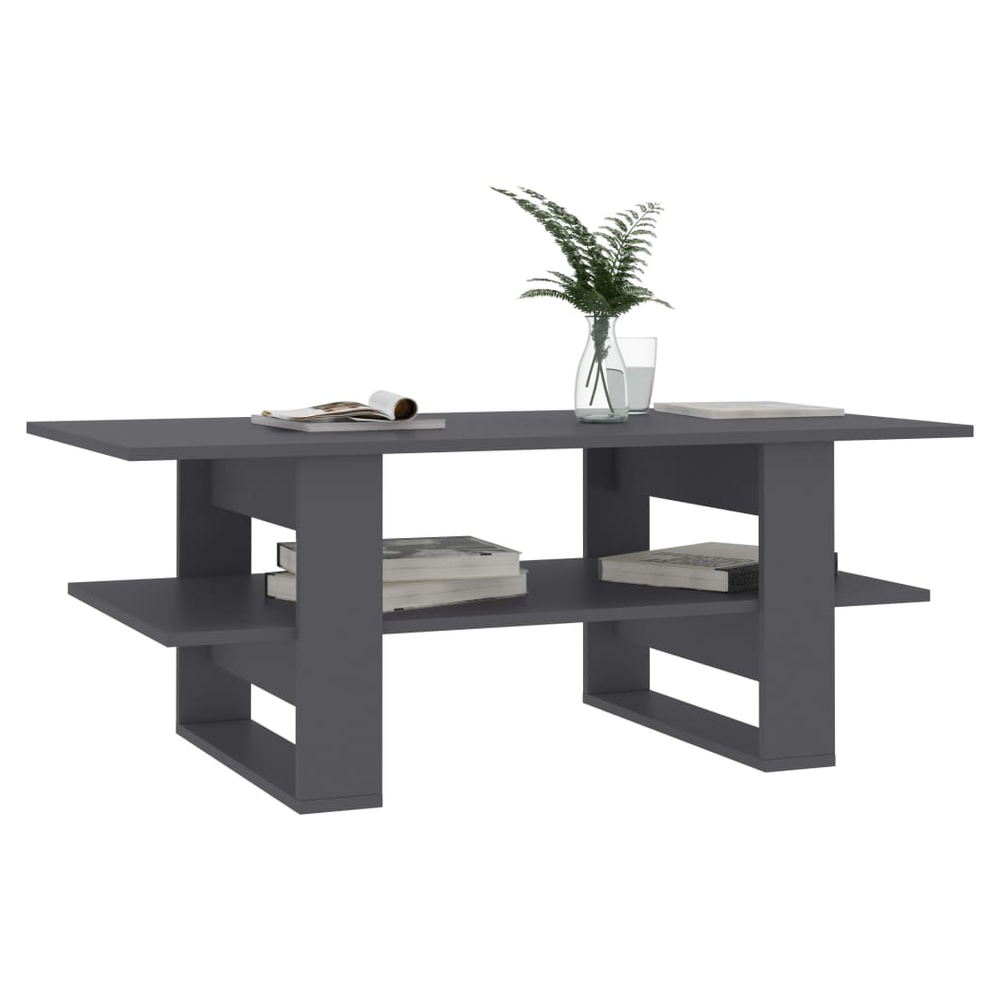 Coffee Table vidaXL Grey 110x55x42 cm Engineered Wood by vidaXL