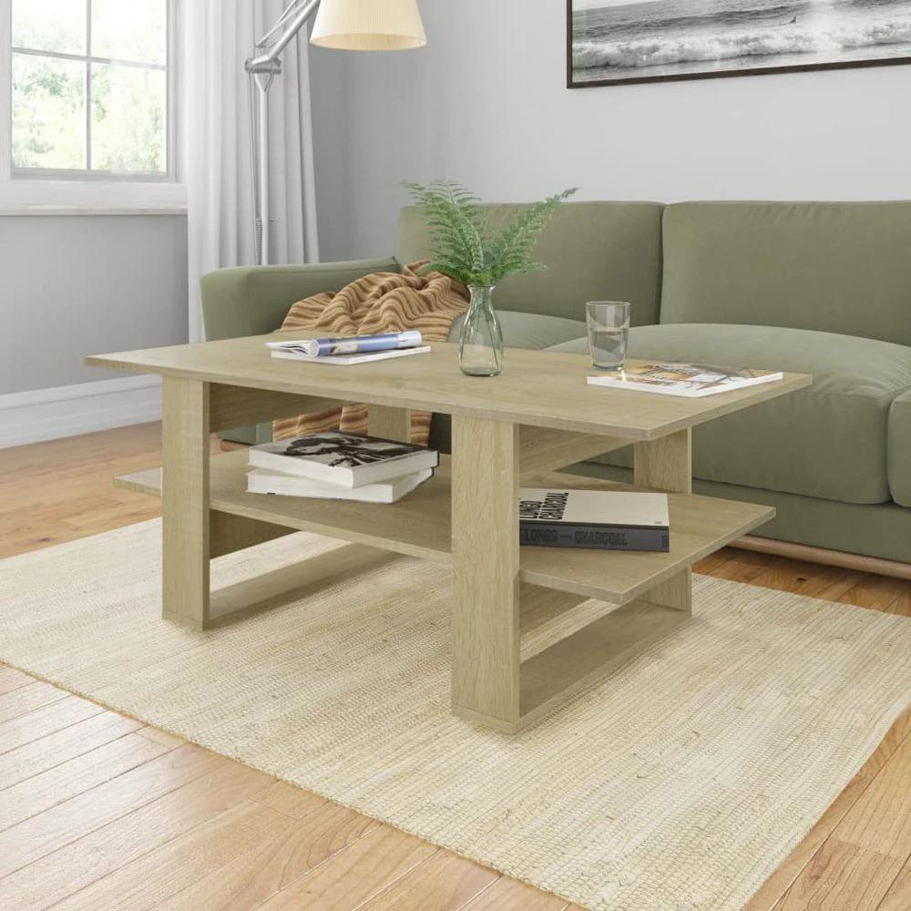 Coffee Table vidaXL Grey 110x55x42 cm Engineered Wood by vidaXL