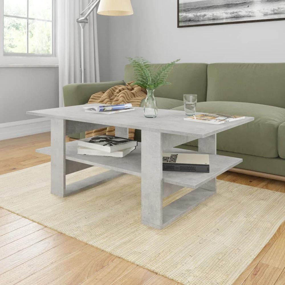 Coffee Table vidaXL Grey 110x55x42 cm Engineered Wood by vidaXL