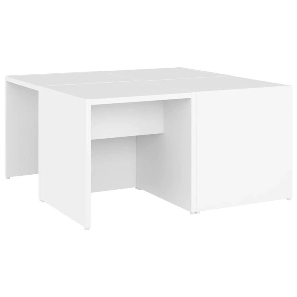 Coffee Tables 4 pcs White 33x33x33 cm vidaXL Engineered Wood by vidaXL