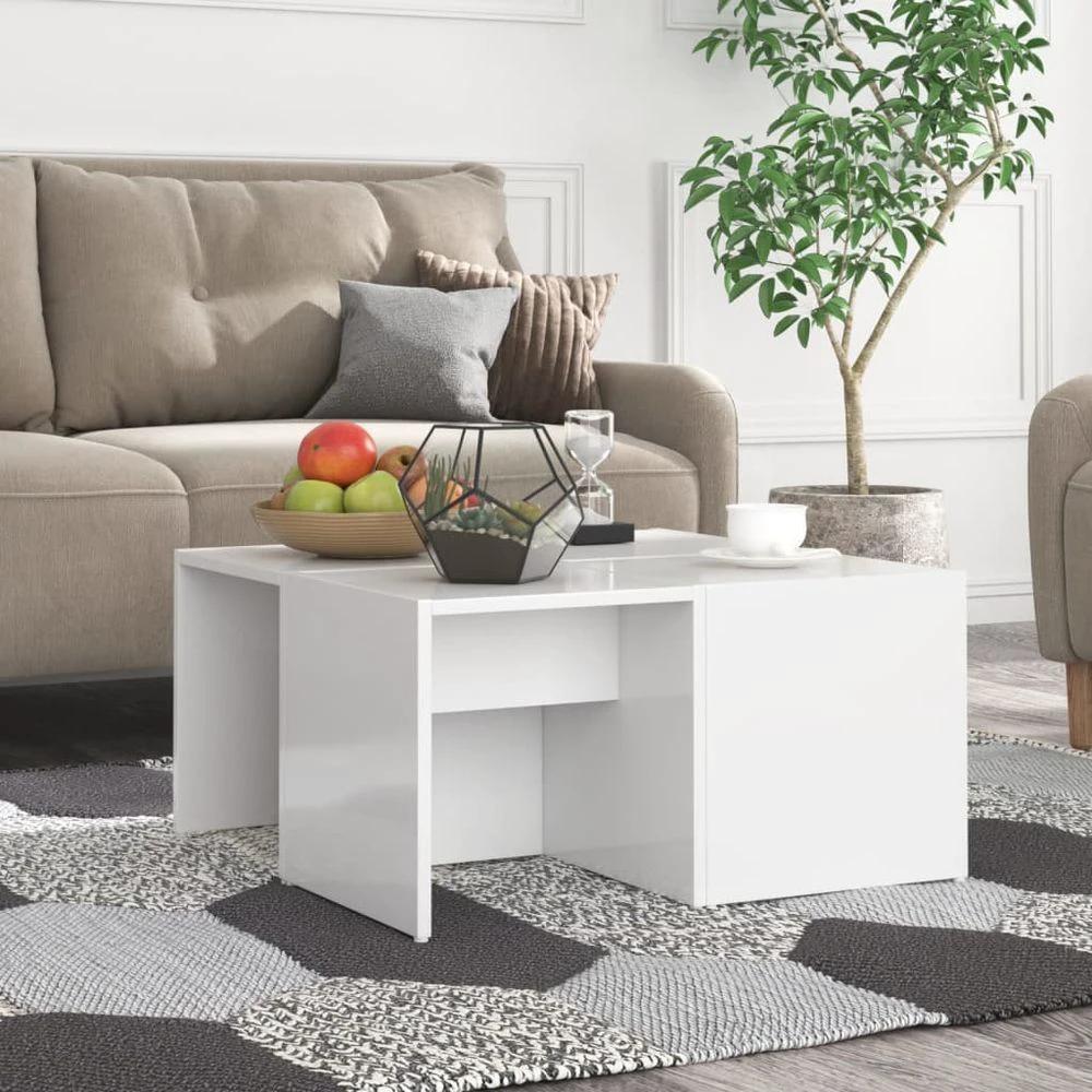 vidaXL Coffee Tables 4 pcs White 33x33x33 cm vidaXL Engineered Wood - Coffee Tables Coffee Table