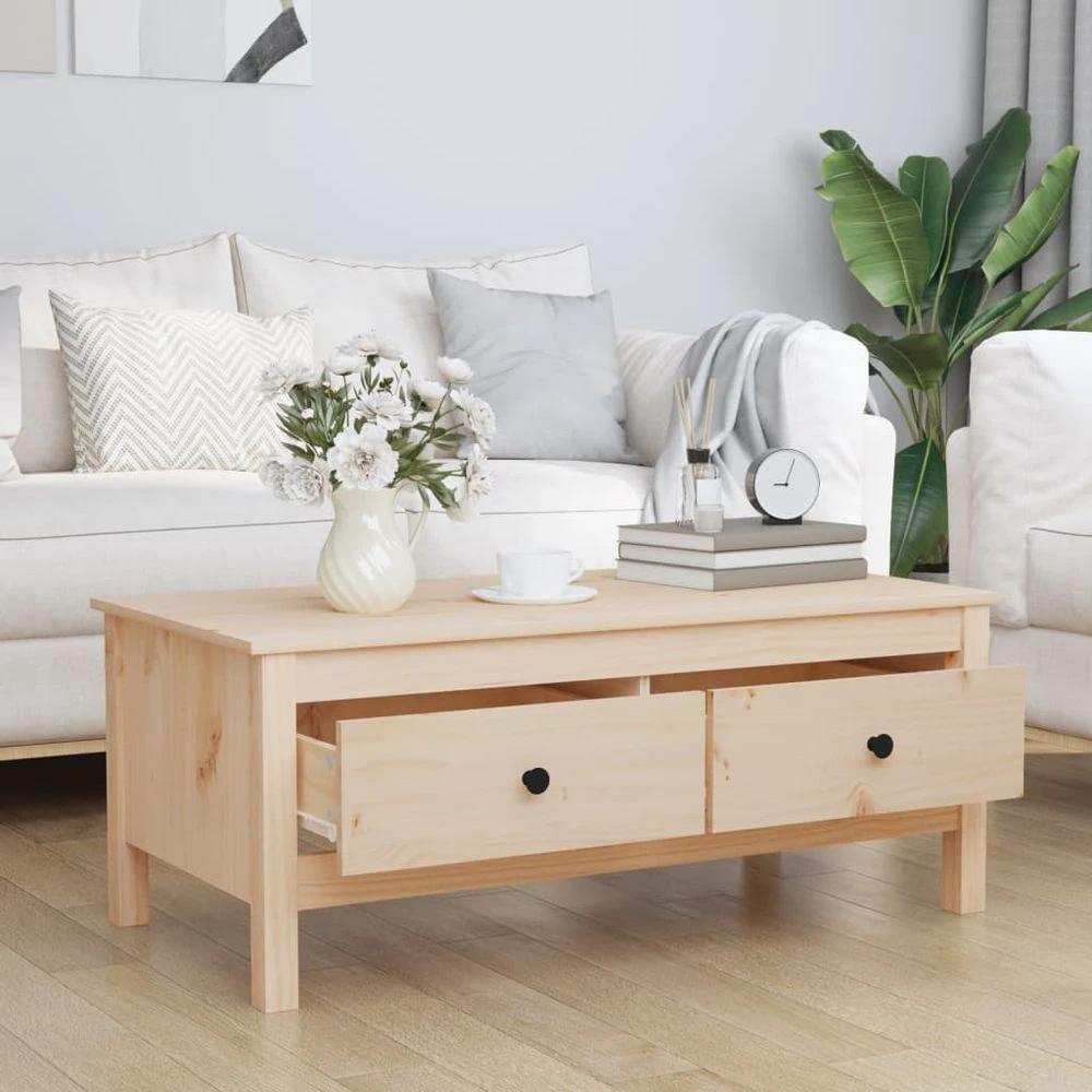vidaXL Coffee Table 100x50x40 cm vidaXL Solid Wood Pine - Coffee Tables Coffee Table