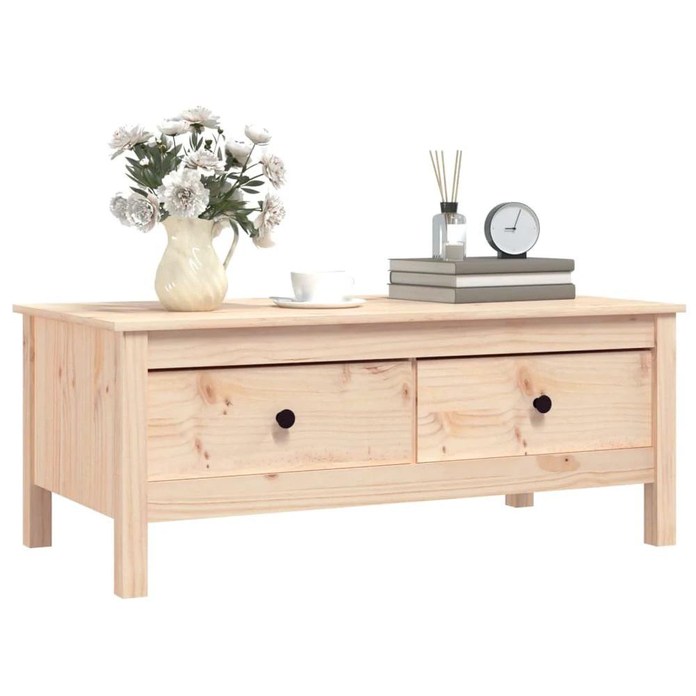 vidaXL Coffee Table 100x50x40 cm vidaXL Solid Wood Pine - Coffee Tables Coffee Table