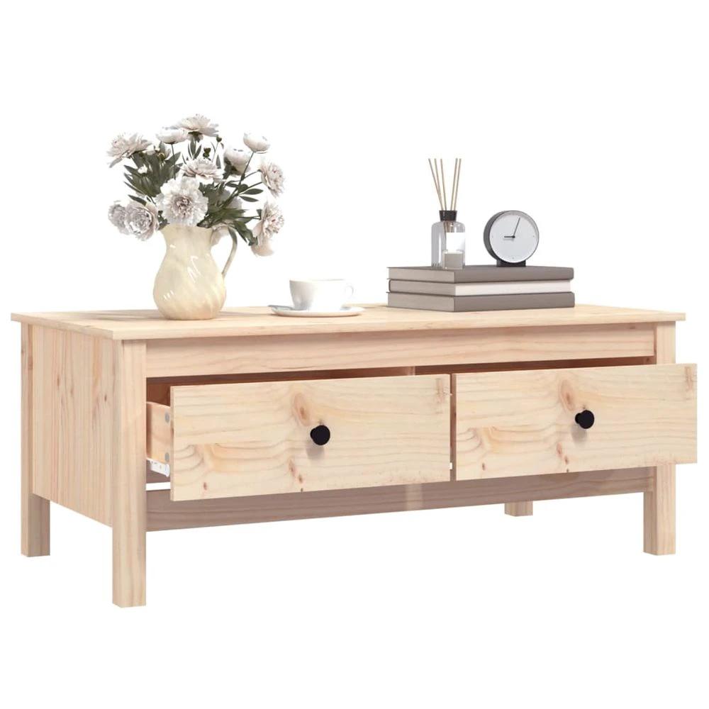 vidaXL Coffee Table 100x50x40 cm vidaXL Solid Wood Pine - Coffee Tables Coffee Table
