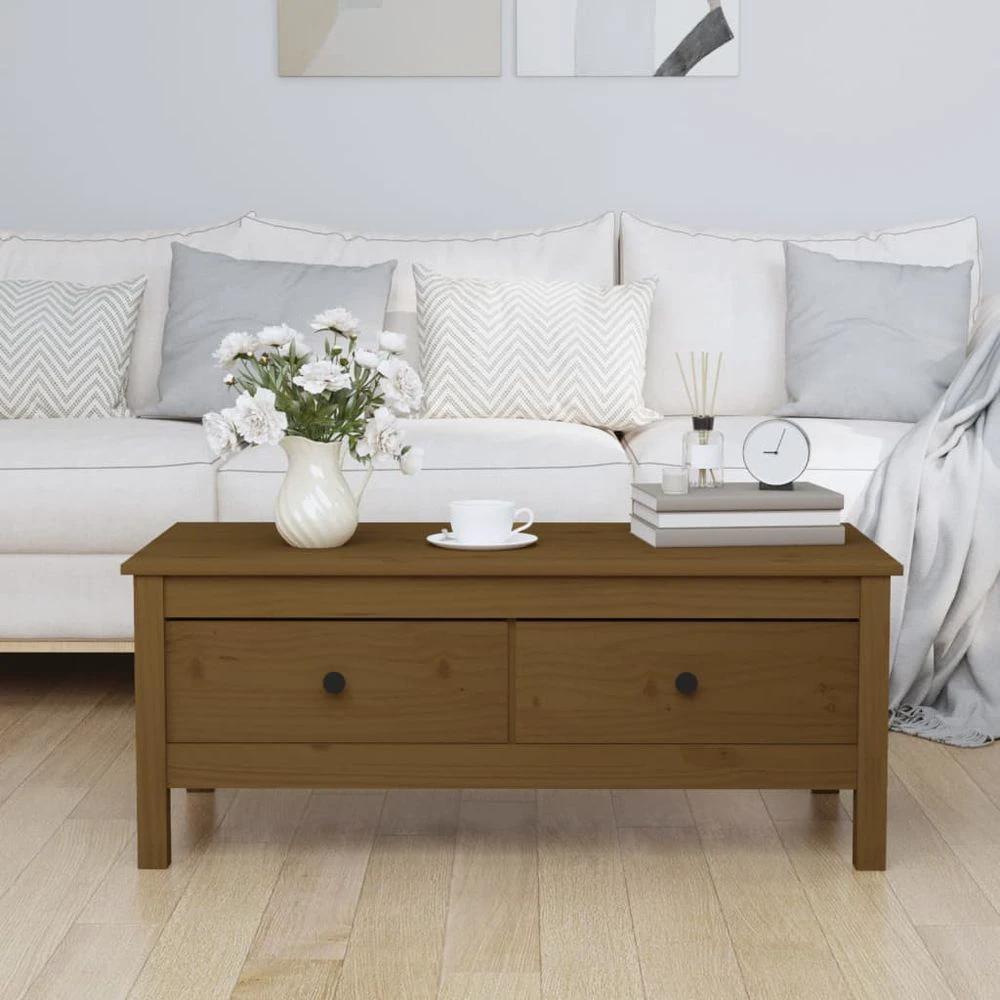 vidaXL Coffee Table 100x50x40 cm vidaXL Solid Wood Pine - Coffee Tables Coffee Table
