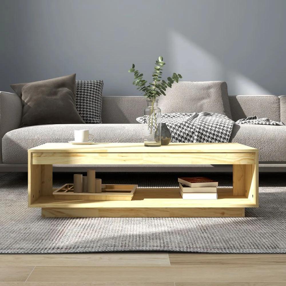 Coffee Table 110x50x33.5 cm vidaXL Solid Pinewood by vidaXL