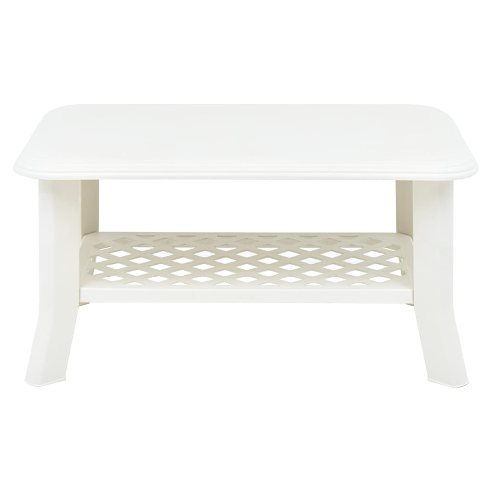 vidaXL Coffee Table vidaXL White 90x60x46 cm Plastic - Coffee Tables Coffee Table
