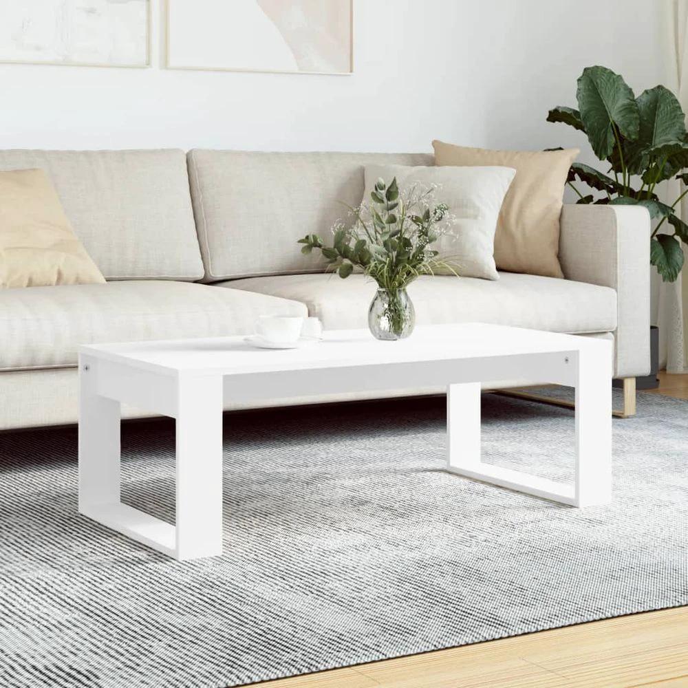 Coffee Table White 102x50x35 cm vidaXL Engineered Wood by vidaXL