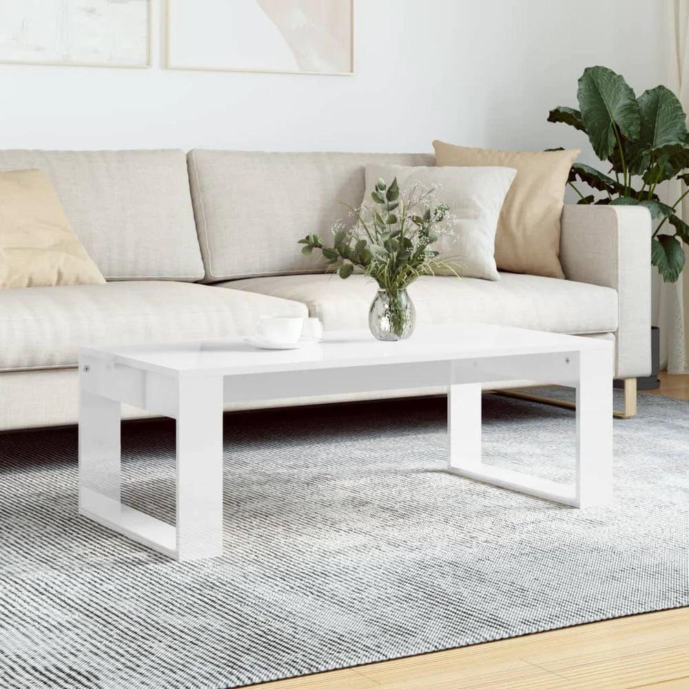 Coffee Table White 102x50x35 cm vidaXL Engineered Wood by vidaXL