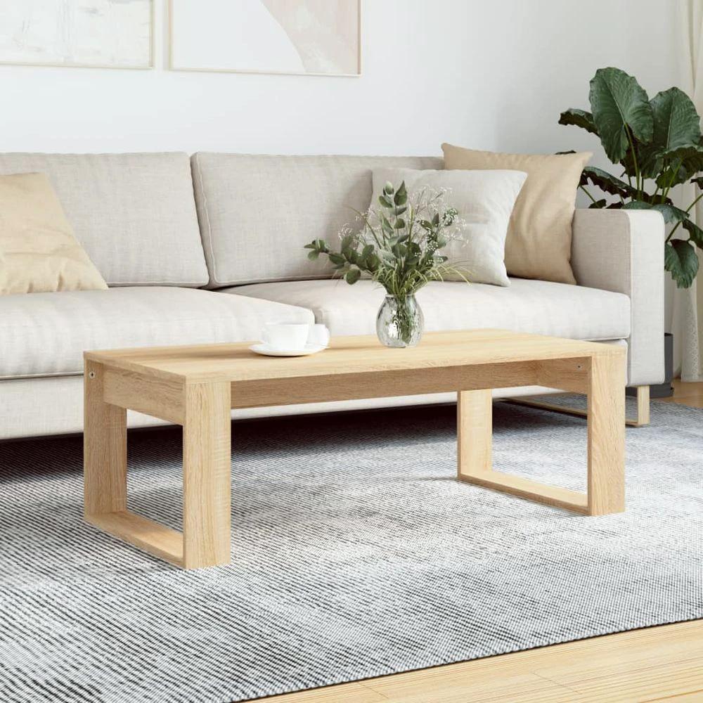 Coffee Table White 102x50x35 cm vidaXL Engineered Wood by vidaXL