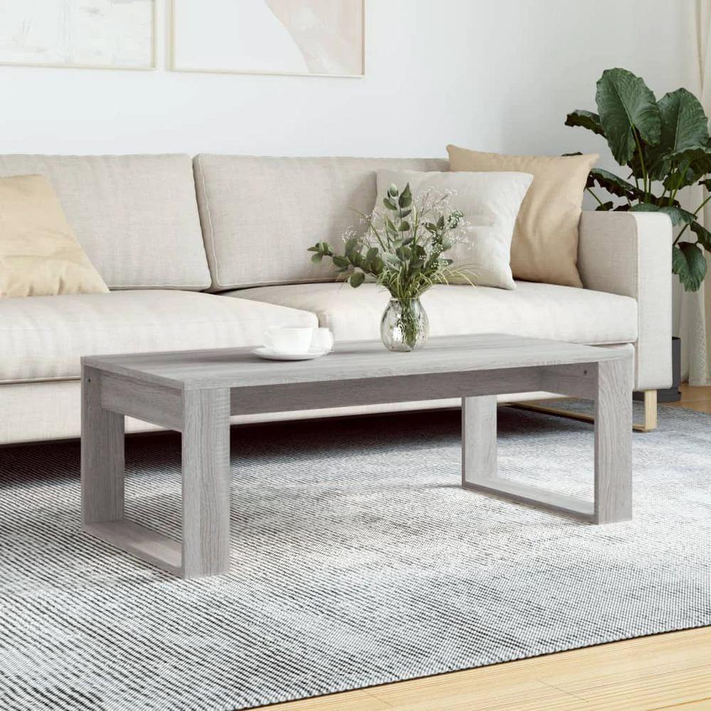 Coffee Table White 102x50x35 cm vidaXL Engineered Wood by vidaXL