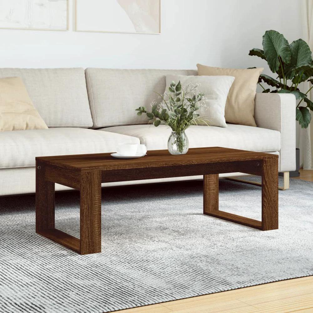 Coffee Table White 102x50x35 cm vidaXL Engineered Wood by vidaXL