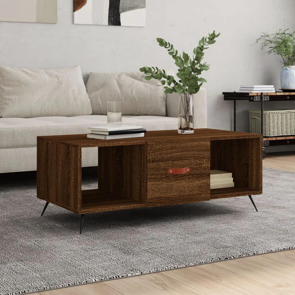 Coffee Table White 102x50x40 cm vidaXL Engineered Wood by vidaXL