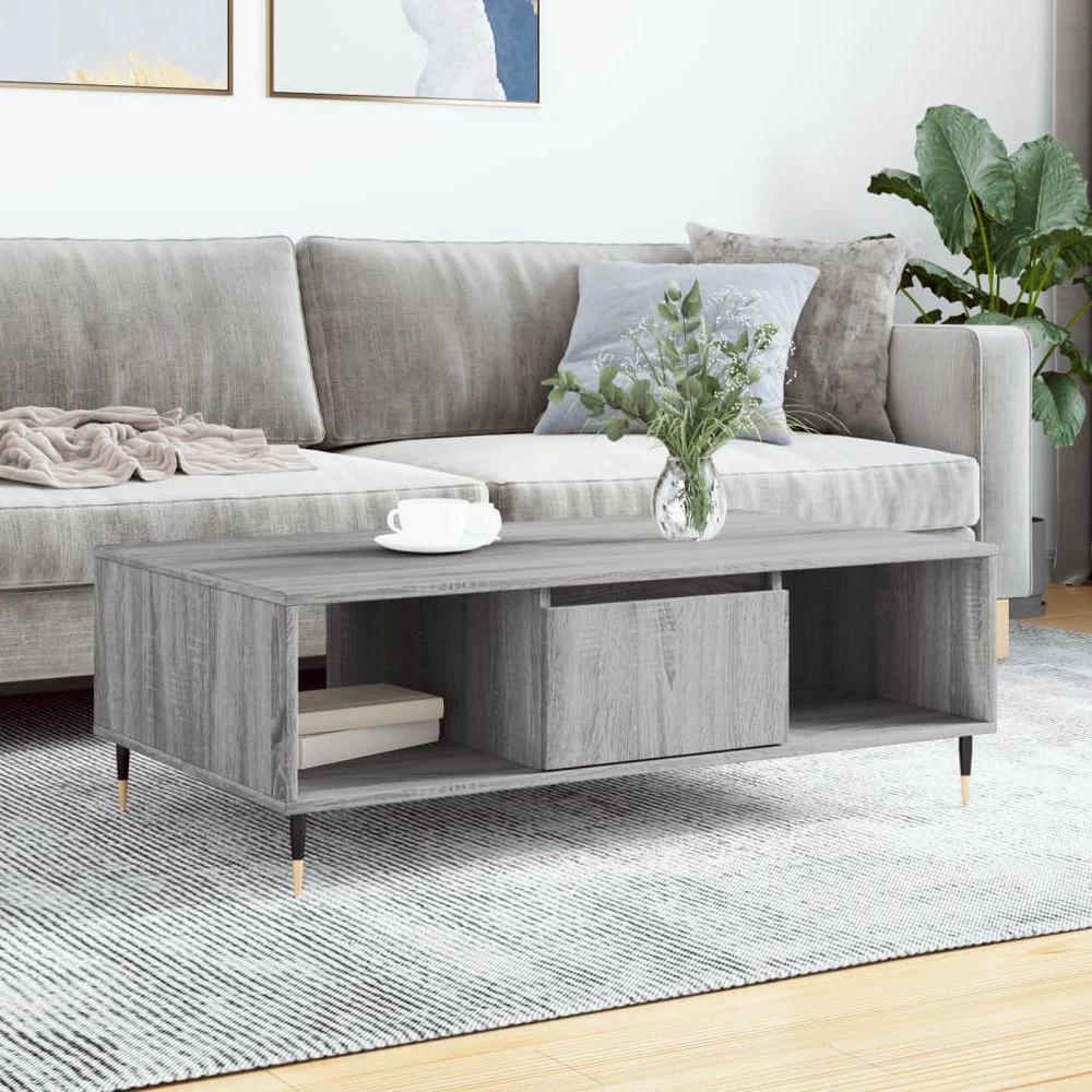 vidaXL Coffee Table White 104x60x35 cm vidaXL Engineered Wood - Coffee Tables Coffee Table