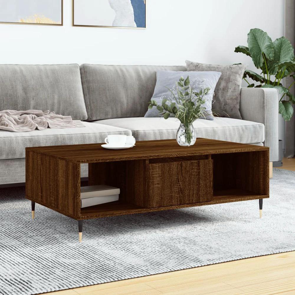vidaXL Coffee Table White 104x60x35 cm vidaXL Engineered Wood - Coffee Tables Coffee Table