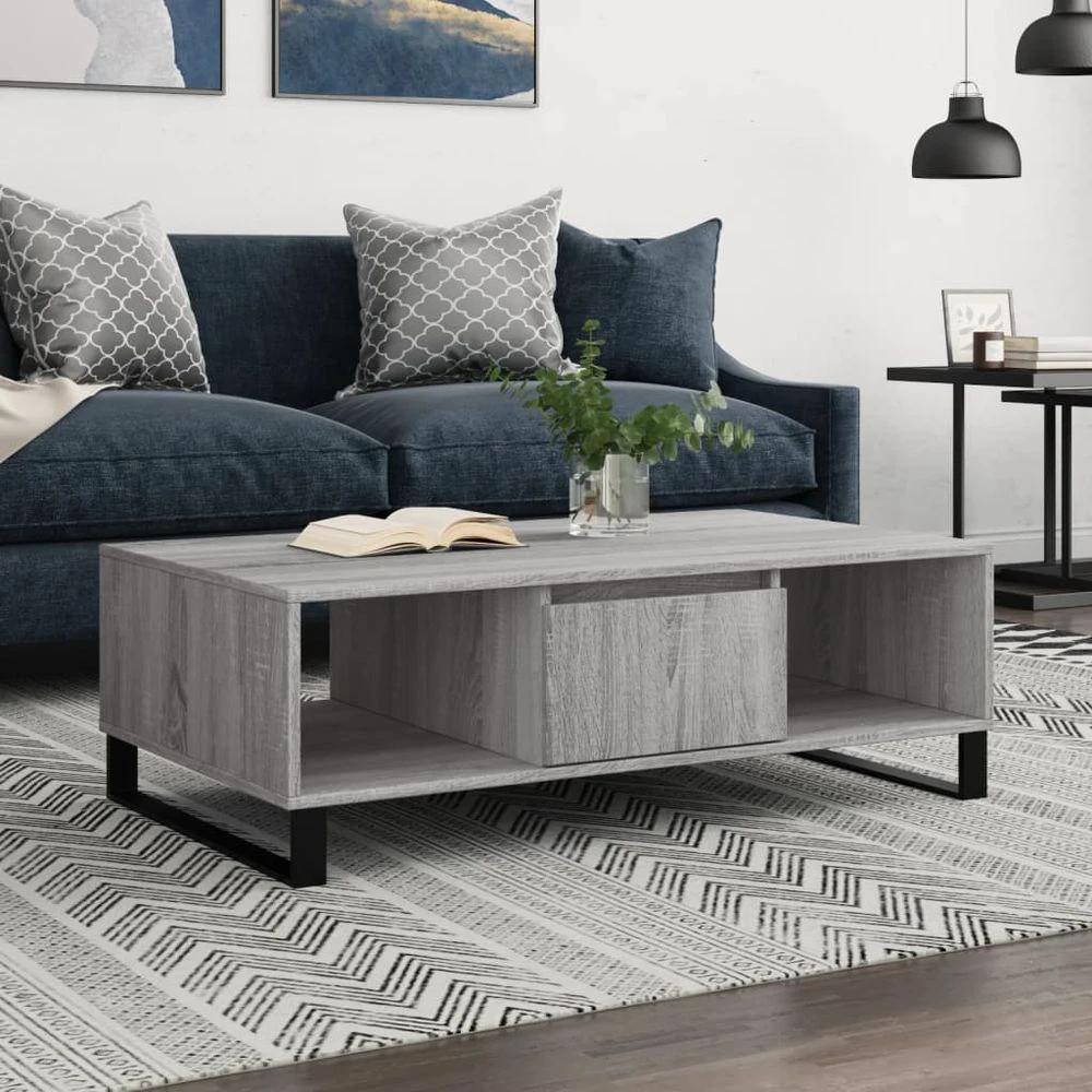 Coffee Table White 104x60x35 cm vidaXL Engineered Wood by vidaXL
