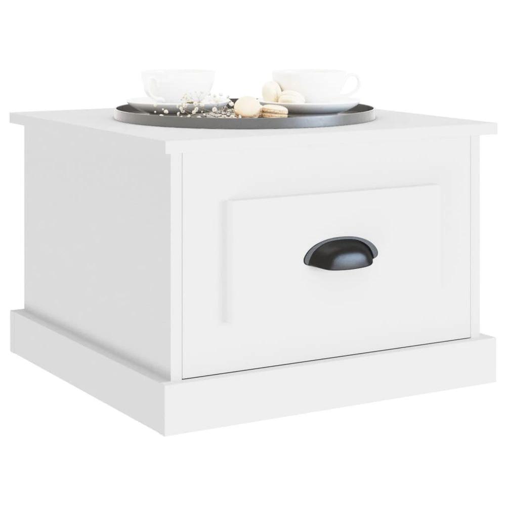Coffee Table White 50x50x35 cm vidaXL Engineered Wood by vidaXL