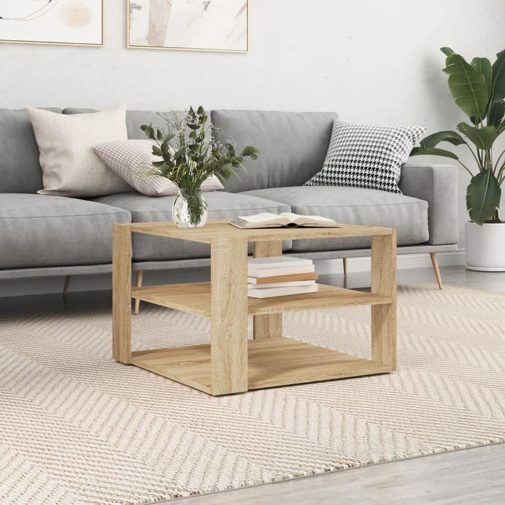 Coffee Table White 59.5x59.5x40 cm vidaXL Engineered Wood by vidaXL