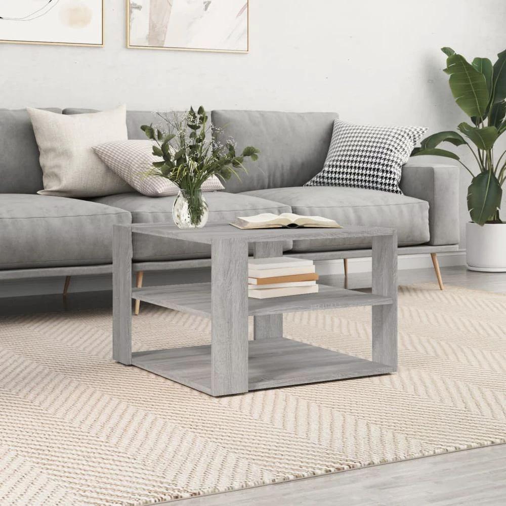 Coffee Table White 59.5x59.5x40 cm vidaXL Engineered Wood by vidaXL