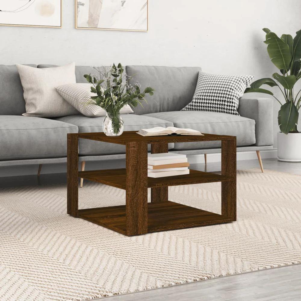 Coffee Table White 59.5x59.5x40 cm vidaXL Engineered Wood by vidaXL