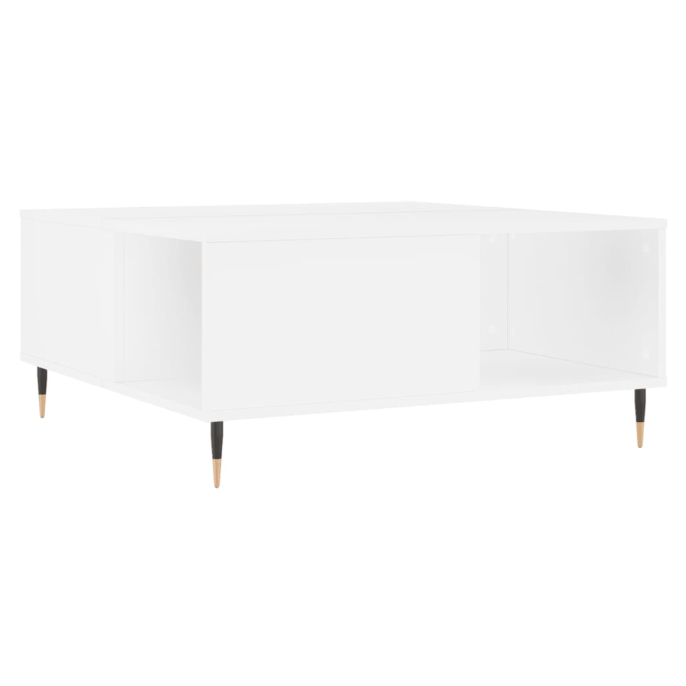 Coffee Table White 80x80x36.5 cm vidaXL Engineered Wood by vidaXL