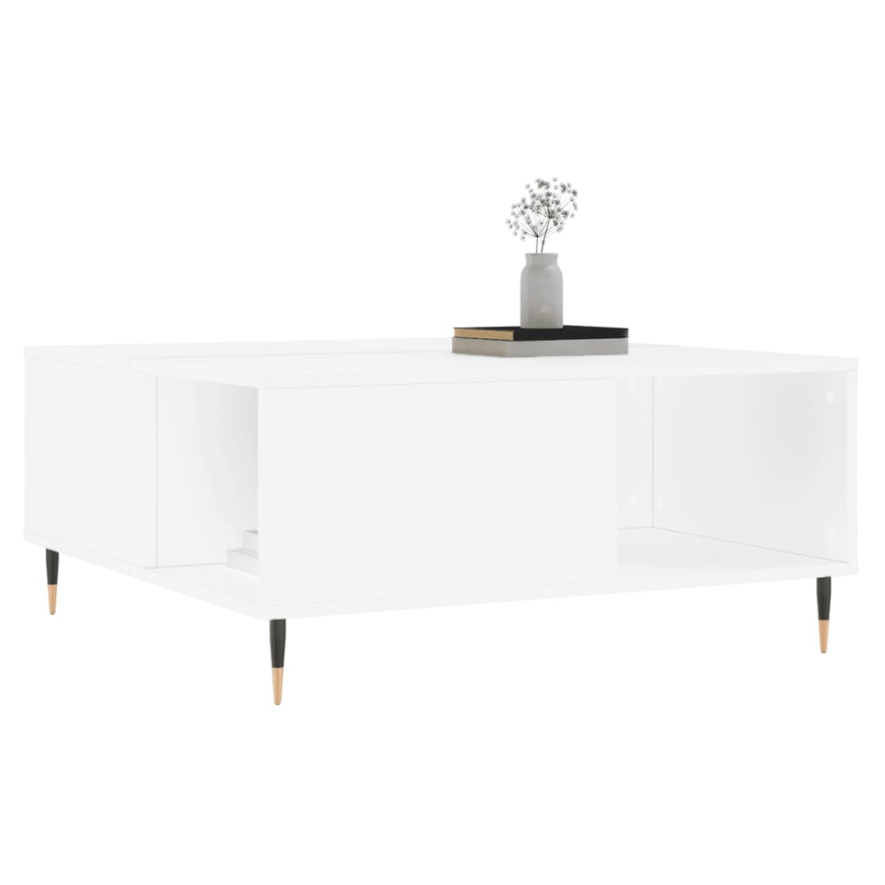 Coffee Table White 80x80x36.5 cm vidaXL Engineered Wood by vidaXL