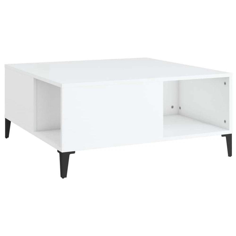 vidaXL Coffee Table White 80x80x36.5 cm vidaXL Engineered Wood - Coffee Tables Coffee Table