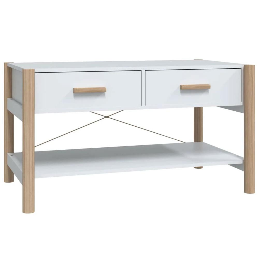 Coffee Table White 82x48x45 cm vidaXL Engineered Wood by vidaXL