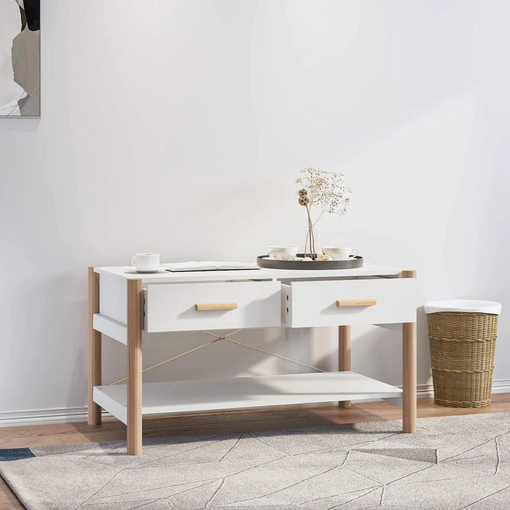 Coffee Table White 82x48x45 cm vidaXL Engineered Wood by vidaXL