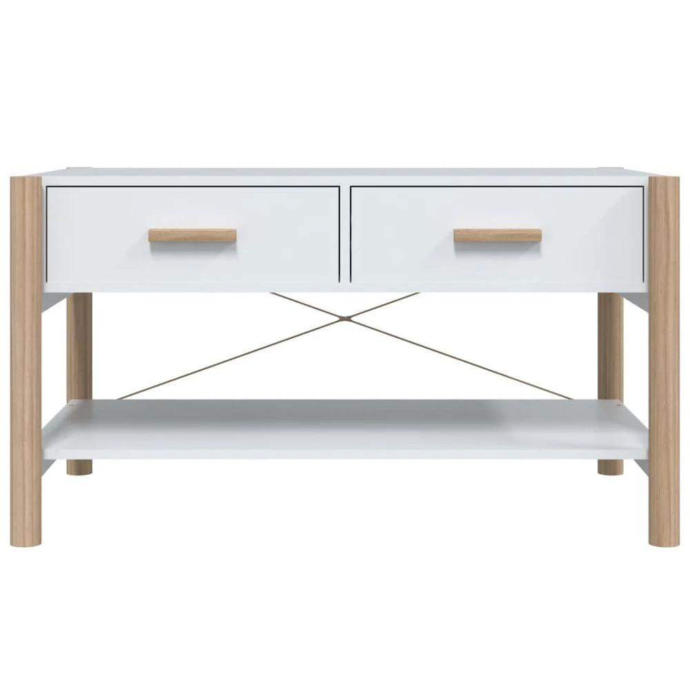 Coffee Table White 82x48x45 cm vidaXL Engineered Wood by vidaXL